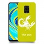 עקרב כיסוי מגן קשיח בעיצוב אישי עם השם שלך ל Xiaomi Redmi Note 9S יחידה אחת סקרין מובייל