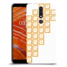 שלושים תמונות לב ימין כיסוי מגן קשיח בעיצוב אישי עם התמונות שלך ל Nokia 3.1 Plus יחידה אחת סקרין מובייל