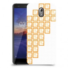 שלושים תמונות לב ימין כיסוי מגן קשיח בעיצוב אישי עם התמונות שלך ל Nokia 3.1 יחידה אחת סקרין מובייל