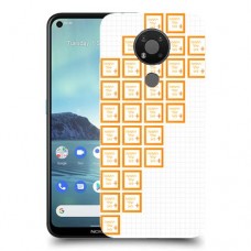 שלושים תמונות לב ימין כיסוי מגן קשיח בעיצוב אישי עם התמונות שלך ל Nokia 3.4 יחידה אחת סקרין מובייל