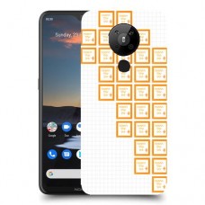 שלושים תמונות לב שמאל כיסוי מגן קשיח בעיצוב אישי עם התמונות שלך ל Nokia 5.3 יחידה אחת סקרין מובייל