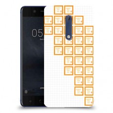 שלושים תמונות לב שמאל כיסוי מגן קשיח בעיצוב אישי עם התמונות שלך ל Nokia 5 יחידה אחת סקרין מובייל