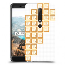 שלושים תמונות לב ימין כיסוי מגן קשיח בעיצוב אישי עם התמונות שלך ל Nokia 6.1 יחידה אחת סקרין מובייל