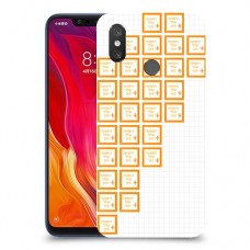 שלושים תמונות לב ימין כיסוי מגן קשיח בעיצוב אישי עם התמונות שלך ל Xiaomi Mi 8 יחידה אחת סקרין מובייל