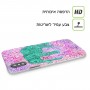 ירוק אליפנט בסגול כיסוי מגן קשיח מעוצב ל Google Pixel 3a יחידה אחת סקרין מובייל
