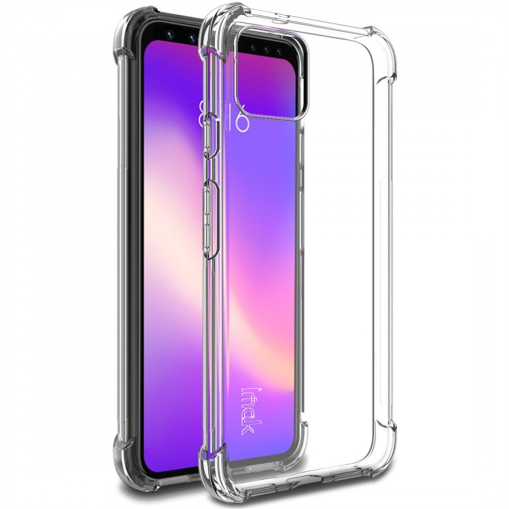 כיסוי סיליקון שקוף + בולם זעזועים מיועד ל Google Pixel 4 מותג - IMAK
