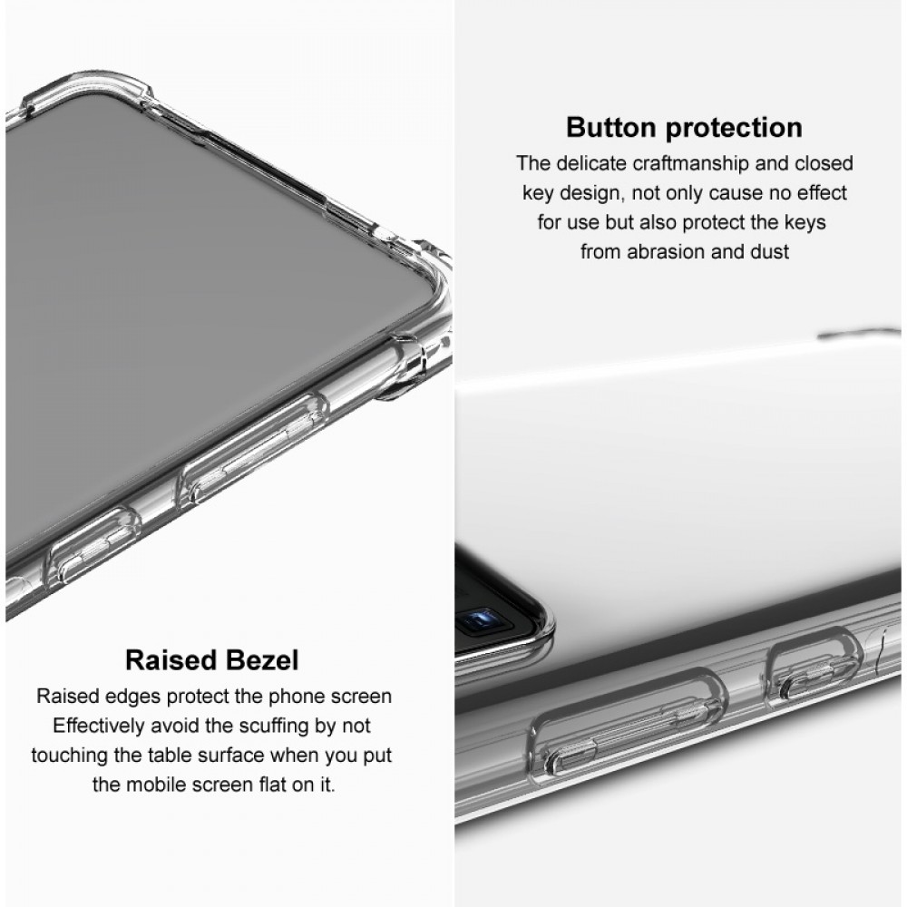 כיסוי סיליקון שקוף + בולם זעזועים מיועד ל OnePlus Nord CE 5G מותג - IMAK