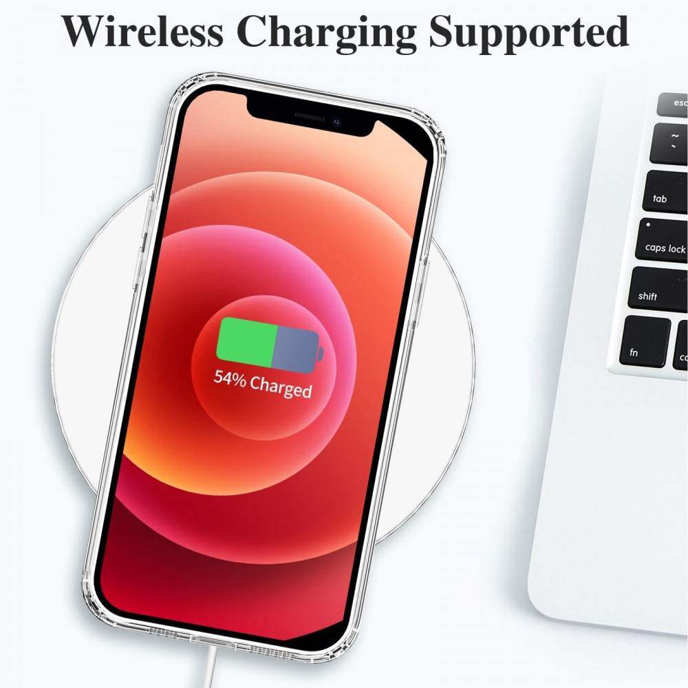 כיסוי סיליקון שקוף + בולם זעזועים מיועד ל Apple iPhone 12 mini