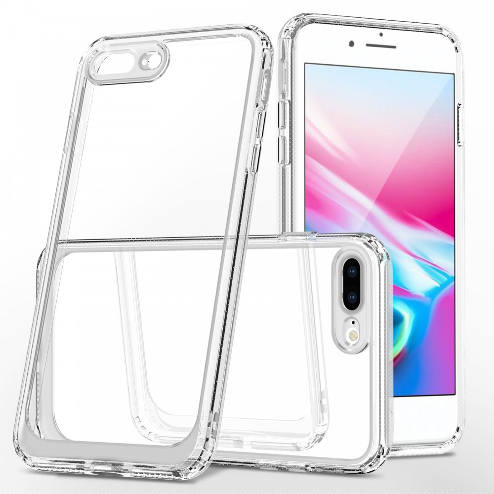 כיסוי סיליקון שקוף + בולם זעזועים מיועד ל Apple iPhone 7 Plus
