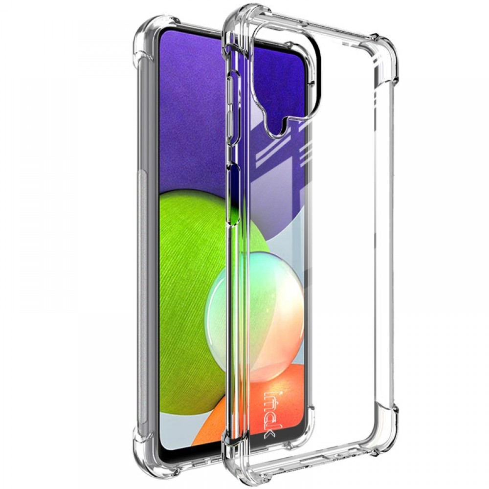 כיסוי סיליקון שקוף + בולם זעזועים מיועד ל Samsung Galaxy A22 4G מותג - IMAK