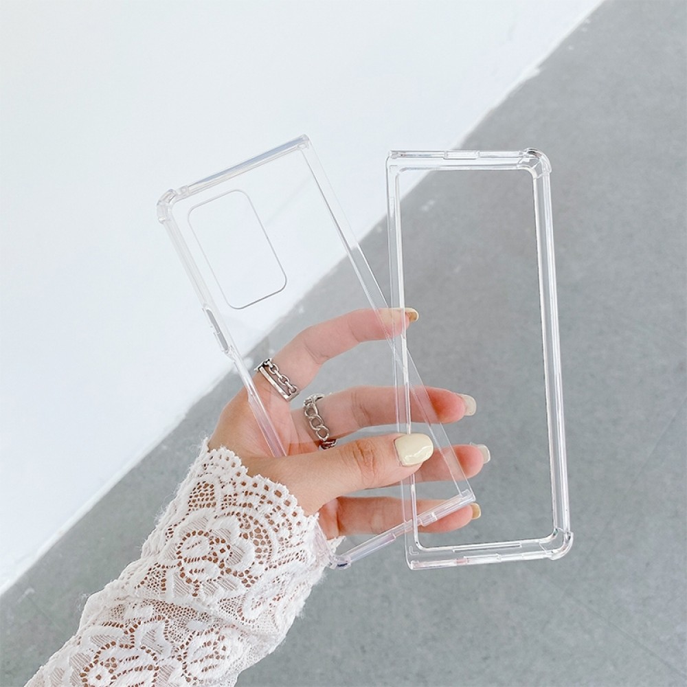 כיסוי סיליקון שקוף מיועד ל Samsung Galaxy Z Fold2 5G