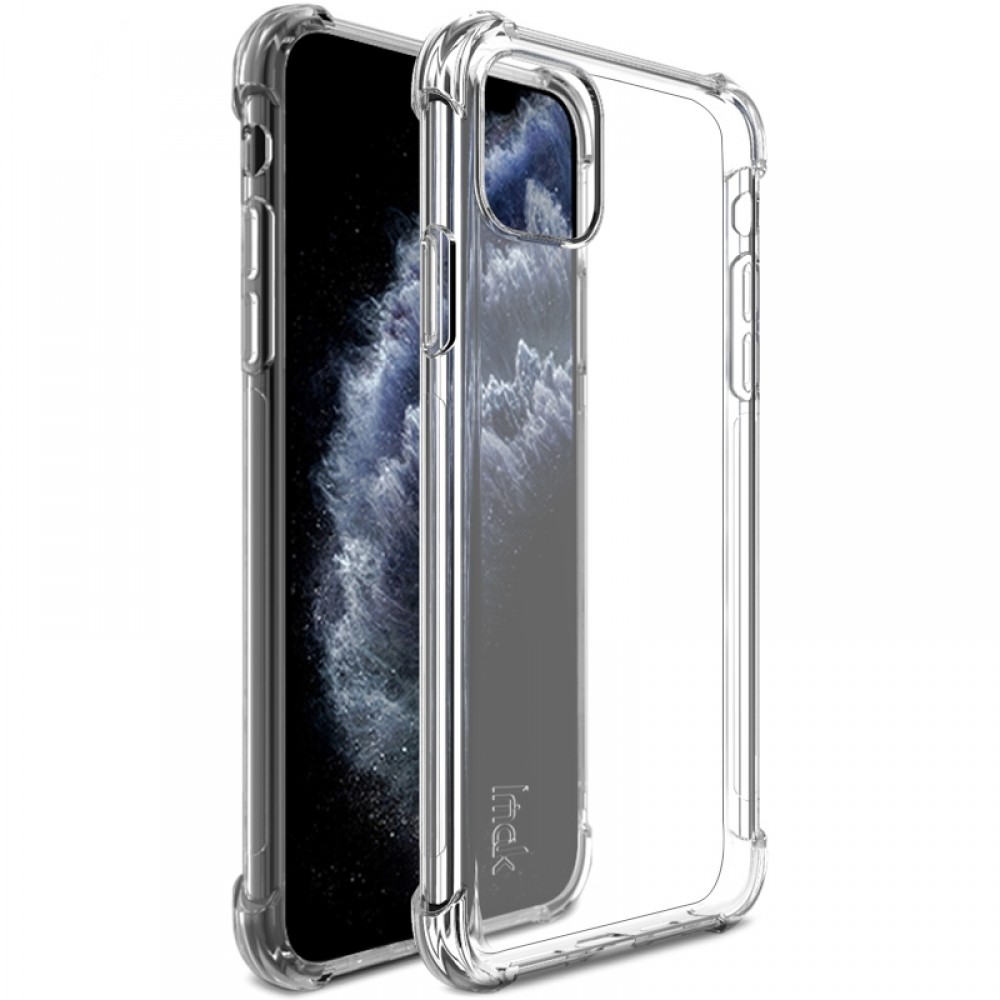 כיסוי סיליקון שקוף + בולם זעזועים מיועד ל Apple iPhone 11 Pro Max מותג - IMAK