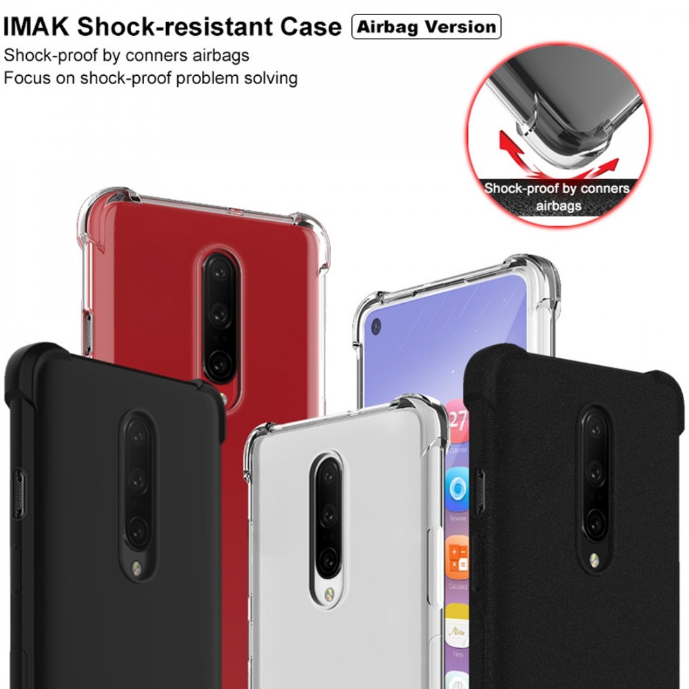 כיסוי סיליקון שקוף + בולם זעזועים מיועד ל OnePlus 8 מותג - IMAK