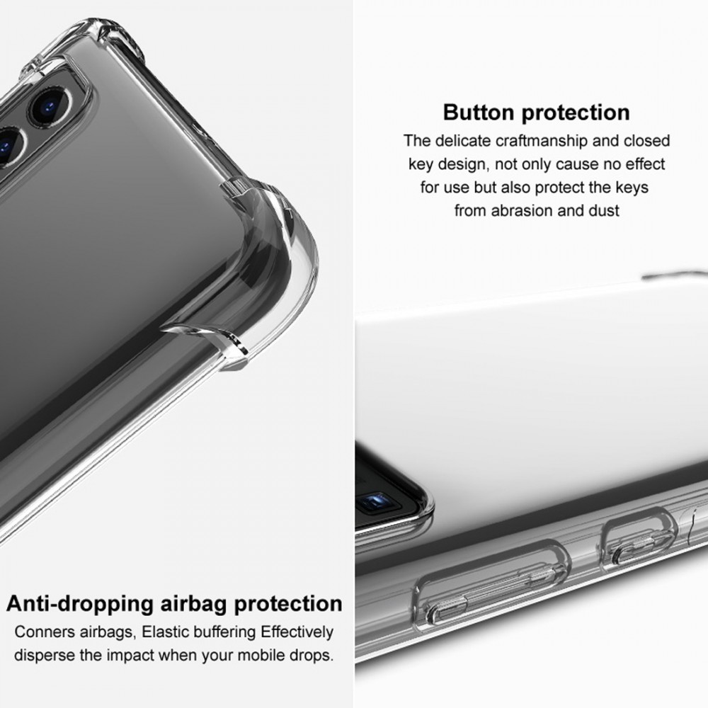 כיסוי סיליקון שקוף + בולם זעזועים מיועד ל OnePlus 8 מותג - IMAK