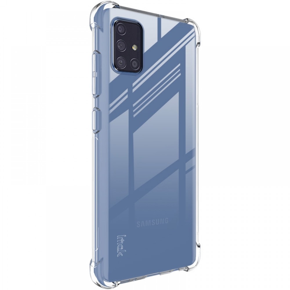 כיסוי סיליקון שקוף + בולם זעזועים מיועד ל Samsung Galaxy A71 5G מותג - IMAK