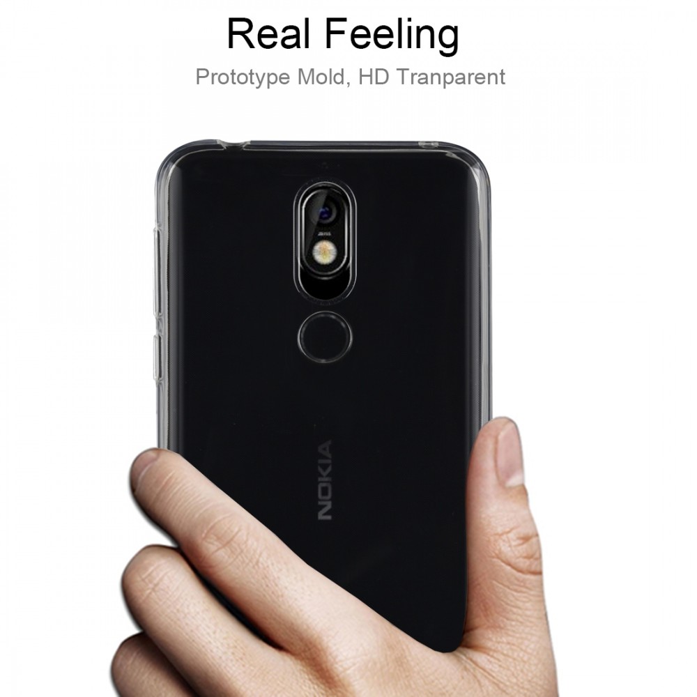 כיסוי סיליקון שקוף מיועד ל Nokia 7.1