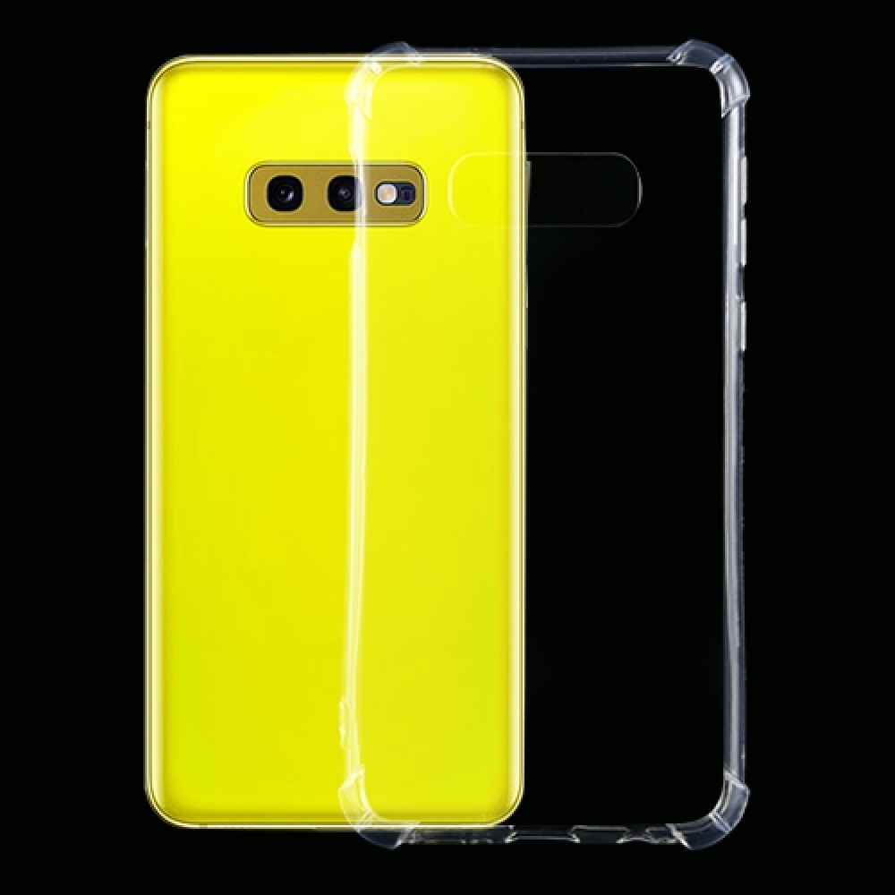 כיסוי סיליקון שקוף + בולם זעזועים מיועד ל Samsung Galaxy S10e