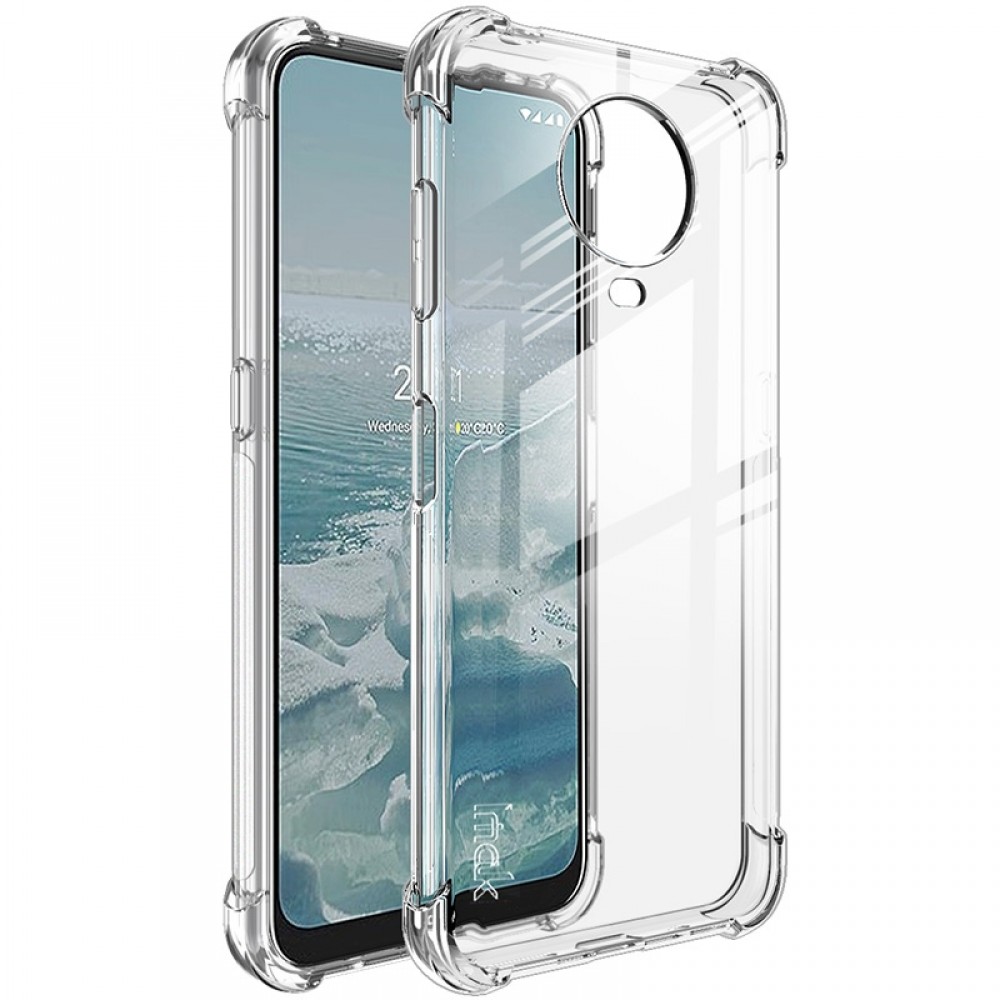 כיסוי סיליקון שקוף + בולם זעזועים מיועד ל Nokia G10 מותג - IMAK