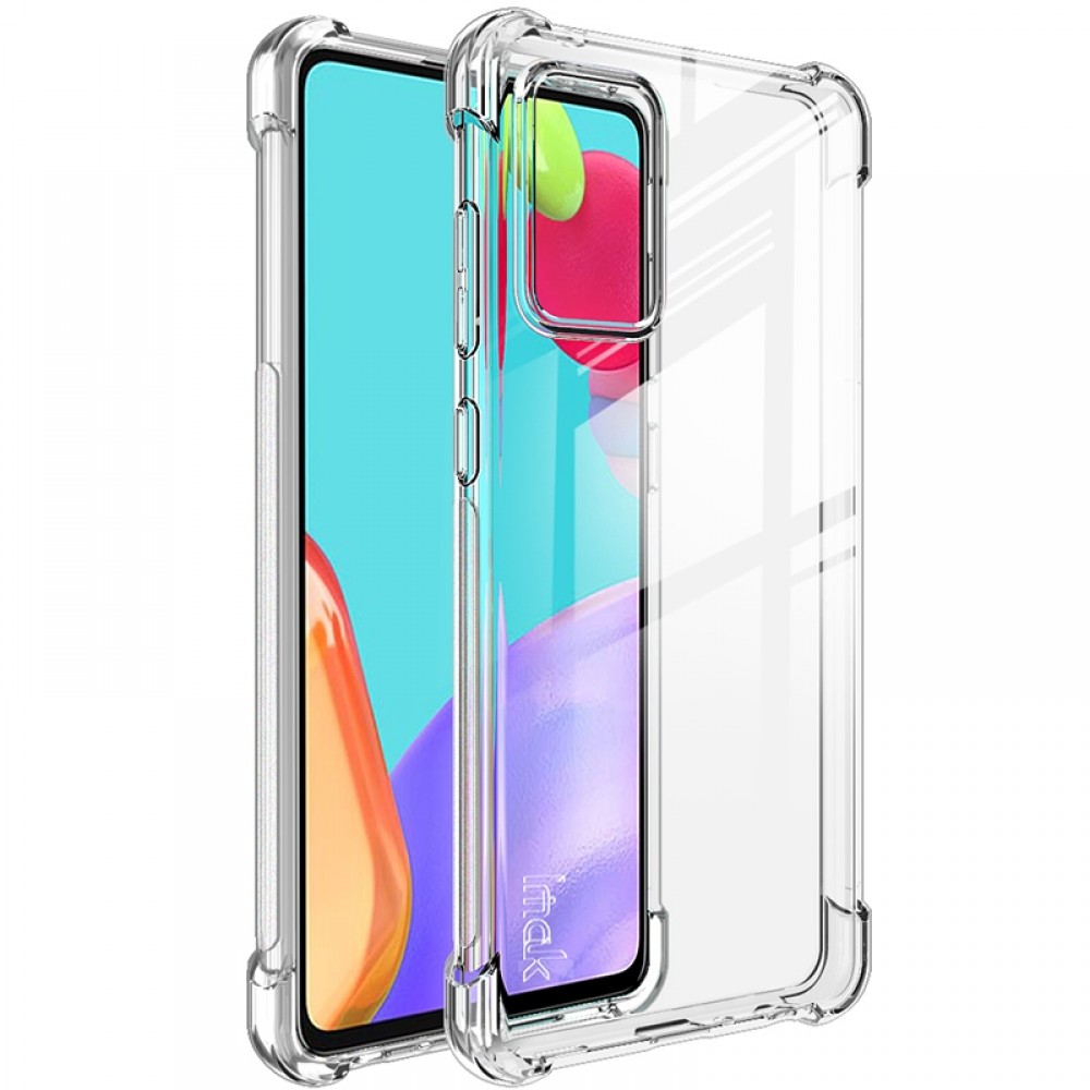 כיסוי סיליקון שקוף + בולם זעזועים מיועד ל Samsung Galaxy A52 4G מותג - IMAK