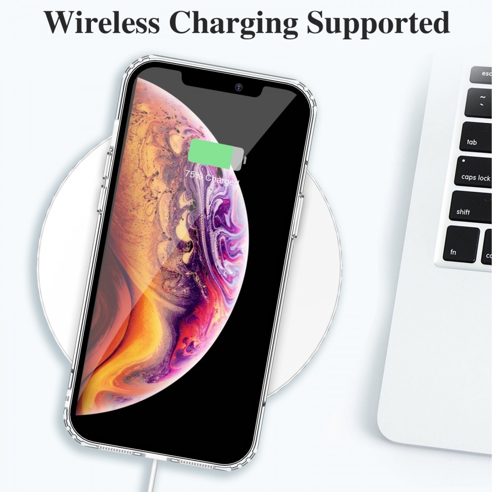 כיסוי סיליקון שקוף + בולם זעזועים מיועד ל Apple iPhone X