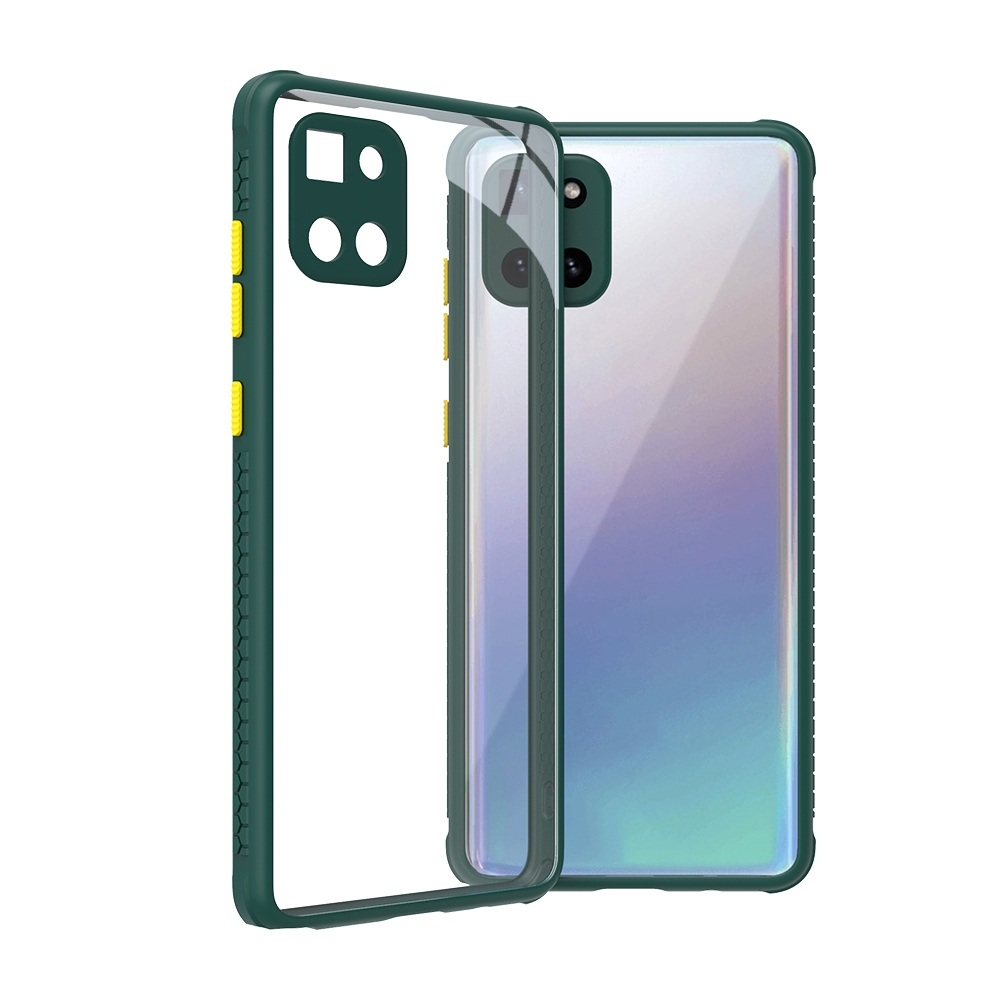 כיסוי סיליקון שקוף + בולם זעזועים מיועד ל Samsung Galaxy A81