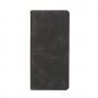 כיסוי ארנק / ספר עשוי מעור בצבע שחור עם חריצים לכרטיסי אשראי עבור Samsung Galaxy A11