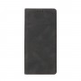 כיסוי ארנק / ספר עשוי מעור בצבע שחור עם חריצים לכרטיסי אשראי עבור Samsung Galaxy A70
