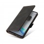 כיסוי ארנק / ספר עשוי מעור בצבע שחור עם חריצים לכרטיסי אשראי עבור Samsung Galaxy Note10