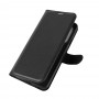כיסוי ארנק / ספר עשוי מעור בצבע שחור עם חריצים לכרטיסי אשראי עבור OnePlus Nord