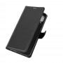 כיסוי ארנק / ספר עשוי מעור בצבע שחור עם חריצים לכרטיסי אשראי עבור Realme C15
