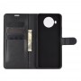 כיסוי ארנק / ספר עשוי מעור בצבע שחור עם חריצים לכרטיסי אשראי עבור Nokia 8.3 5G