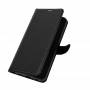 כיסוי ארנק / ספר עשוי מעור בצבע שחור עם חריצים לכרטיסי אשראי עבור Nokia 8.3 5G