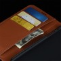 כיסוי ארנק / ספר עשוי מעור בצבע שחור עם חריצים לכרטיסי אשראי עבור Realme C17