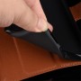 כיסוי ארנק / ספר עשוי מעור בצבע שחור עם חריצים לכרטיסי אשראי עבור Samsung Galaxy A02s