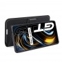 כיסוי ארנק / ספר עשוי מעור בצבע שחור עם חריצים לכרטיסי אשראי עבור Realme Q3 Pro 5G