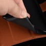 כיסוי ארנק / ספר עשוי מעור בצבע שחור עם חריצים לכרטיסי אשראי עבור OnePlus 8