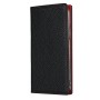 כיסוי ארנק / ספר עשוי מעור בצבע שחור עם חריצים לכרטיסי אשראי עבור Apple iPhone 12