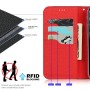 כיסוי ארנק / ספר עשוי מעור בצבע שחור עם חריצים לכרטיסי אשראי עבור Apple iPhone 8 Plus