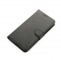 כיסוי ארנק / ספר עשוי מעור בצבע שחור עם חריצים לכרטיסי אשראי עבור Huawei Mate 10 Pro