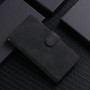 כיסוי ארנק / ספר עשוי מעור בצבע שחור עם חריצים לכרטיסי אשראי עבור LG K42