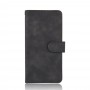 כיסוי ארנק / ספר עשוי מעור בצבע שחור עם חריצים לכרטיסי אשראי עבור LG Q61