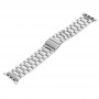 רצועה לשעון חכם לדגם: Apple Watch 1 42mm עשוי מחומר: מתכת בצבע: כסף