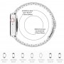 רצועה לשעון חכם לדגם: Apple Watch 1 38mm עשוי מחומר: מתכת בצבע: כסף
