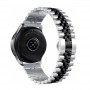 רצועה לשעון חכם לדגם: Huawei Watch GT 2 46mm עשוי מחומר: מתכת בצבע: כסף שחור