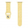 רצועה לשעון חכם לדגם: Apple Watch 2 42mm עשוי מחומר: סיליקון בצבע: צהוב בהיר