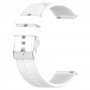 רצועה לשעון חכם לדגם: Samsung Galaxy Watch 42mm עשוי מחומר: סיליקון בצבע: לבן