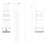 רצועה לשעון חכם לדגם: Samsung Galaxy Watch 42mm עשוי מחומר: סיליקון בצבע: לבן