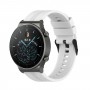 רצועה לשעון חכם לדגם: Huawei Watch GT 2 Pro עשוי מחומר: סיליקון בצבע: לבן
