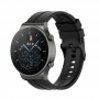 רצועה לשעון חכם לדגם: Huawei Watch GT 2 Pro עשוי מחומר: סיליקון בצבע: שָׁחוֹר