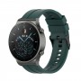 רצועה לשעון חכם לדגם: Huawei Watch GT 2 Pro עשוי מחומר: סיליקון בצבע: ירוק כהה